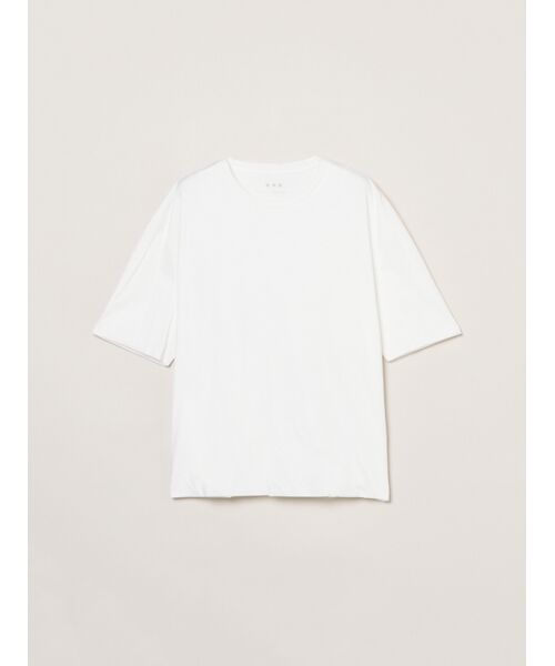 three dots / スリードッツ Tシャツ | Men's milky jersey s/s t-shirt（snow white）