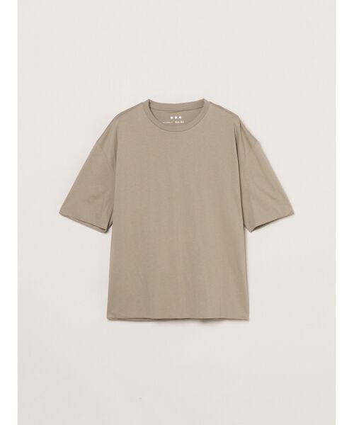 three dots / スリードッツ Tシャツ | Men's milky jersey s/s t-shirt（cobble stone）