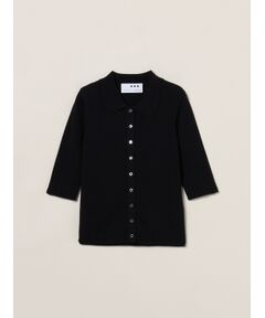 three dots / スリードッツ ポロシャツ | Sandy cotton half sleeve polo