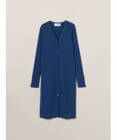 three dots / スリードッツ カーディガン・ボレロ | Sandy cotton long cardigan