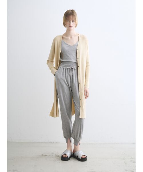 three dots / スリードッツ カーディガン・ボレロ | Sandy cotton long cardigan | 詳細9