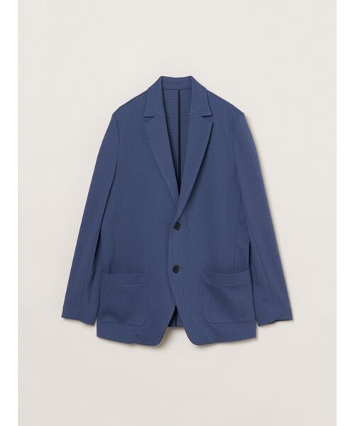 three dots / スリードッツ テーラードジャケット | Men's WJQD mercerization jacket（mdnt blue/blue grey）