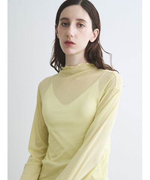 three dots / スリードッツ Tシャツ | Soft see through mellow turtle | 詳細7