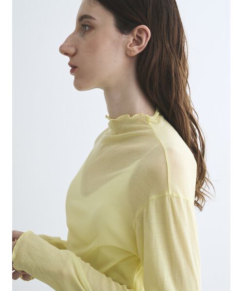 three dots / スリードッツ Tシャツ | Soft see through mellow turtle | 詳細8