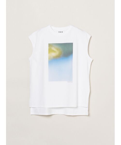 three dots / スリードッツ タンクトップ | Grapihc tee tank(navy multi)