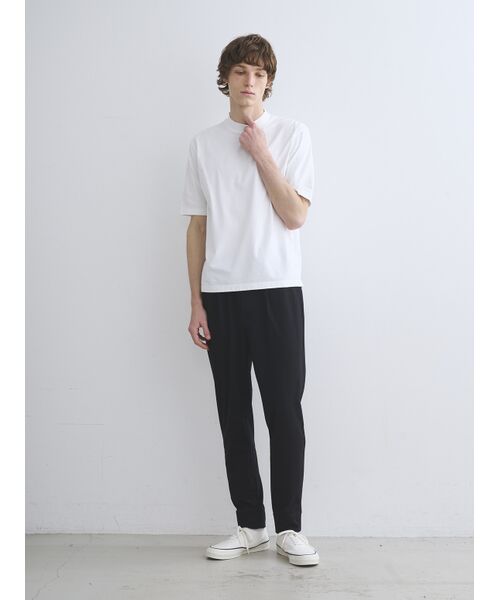 three dots / スリードッツ Tシャツ | Men's Powderycotton s/s mockneck | 詳細9