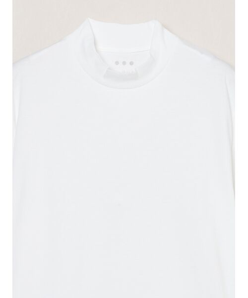 three dots / スリードッツ Tシャツ | Men's Powderycotton s/s mockneck | 詳細2