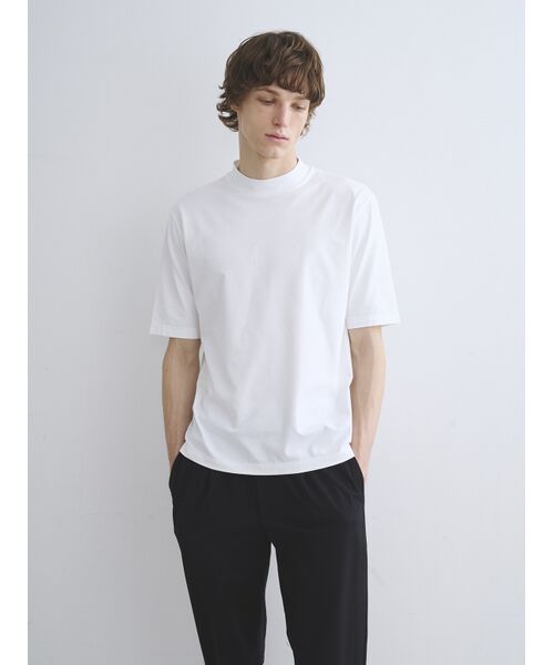 three dots / スリードッツ Tシャツ | Men's Powderycotton s/s mockneck | 詳細6