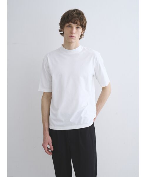 three dots / スリードッツ Tシャツ | Men's Powderycotton s/s mockneck | 詳細8