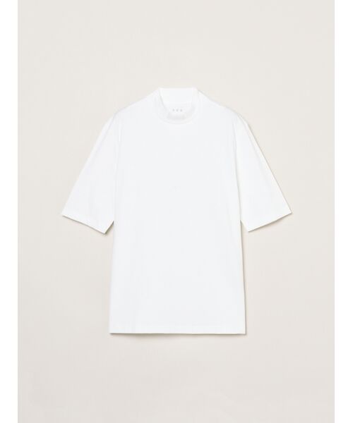 three dots / スリードッツ Tシャツ | Men's Powderycotton s/s mockneck（white）