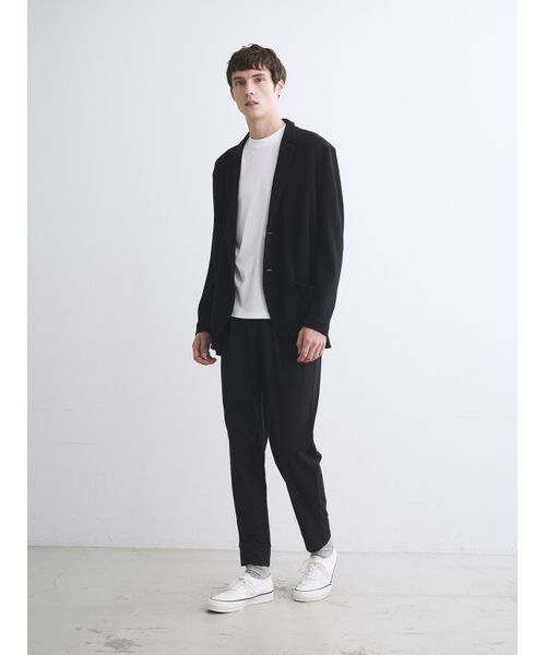 three dots / スリードッツ テーラードジャケット | Men's Powdery cotton jacket | 詳細11