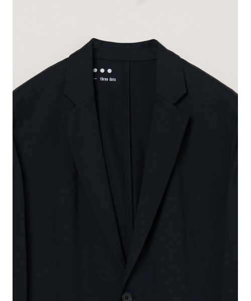 three dots / スリードッツ テーラードジャケット | Men's Powdery cotton jacket | 詳細3