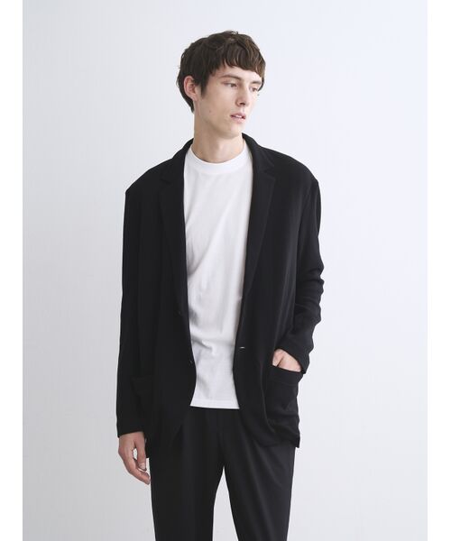 three dots / スリードッツ テーラードジャケット | Men's Powdery cotton jacket | 詳細7