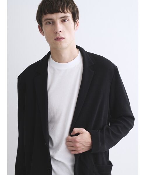three dots / スリードッツ テーラードジャケット | Men's Powdery cotton jacket | 詳細8