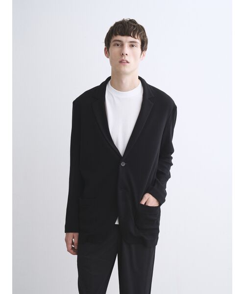 three dots / スリードッツ テーラードジャケット | Men's Powdery cotton jacket | 詳細9