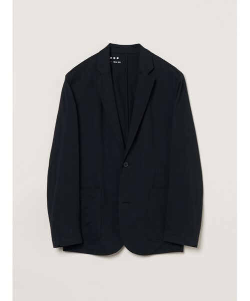 three dots / スリードッツ テーラードジャケット | Men's Powdery cotton jacket（black）