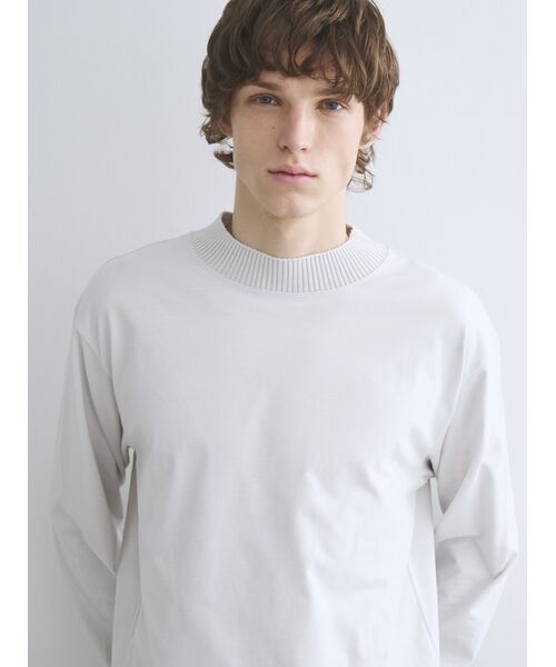 three dots / スリードッツ Tシャツ | Men's Powdery cotton l/s crew | 詳細7