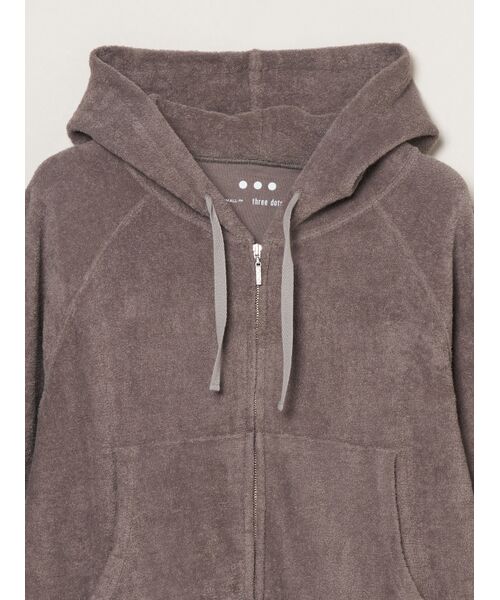 three dots / スリードッツ パーカー | Pure pile zip up hoody | 詳細2