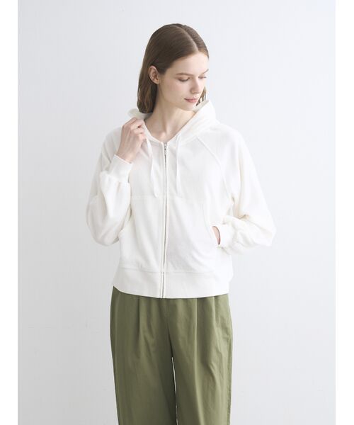 three dots / スリードッツ パーカー | Pure pile zip up hoody | 詳細6