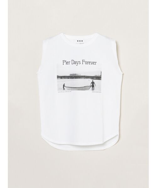 three dots / スリードッツ タンクトップ | Grapihc tee tank（pier days）