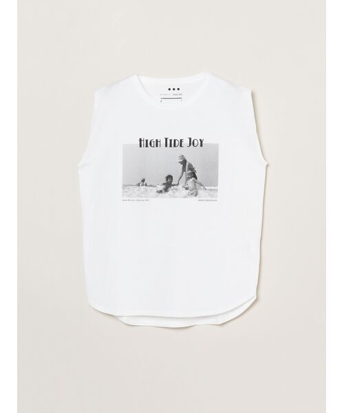 three dots / スリードッツ タンクトップ | Grapihc tee tank（high tide joy）