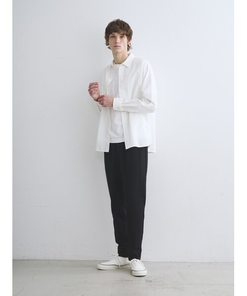 three dots / スリードッツ シャツ・ブラウス | Men's cottonseersucker l/s shirt | 詳細10
