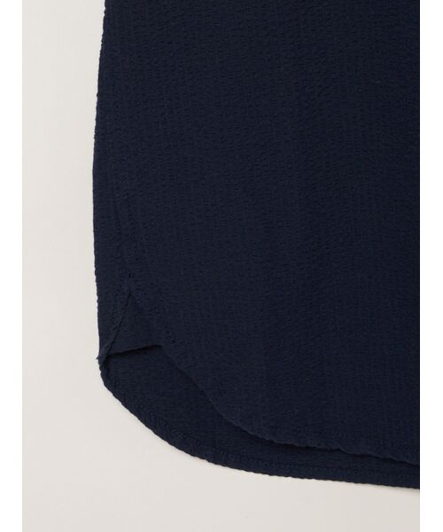 three dots / スリードッツ シャツ・ブラウス | Men's cottonseersucker l/s shirt | 詳細4