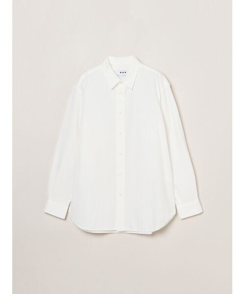 three dots / スリードッツ シャツ・ブラウス | Men's cottonseersucker l/s shirt（white）