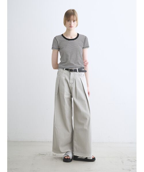 three dots / スリードッツ Tシャツ | 80 stretch cotton jessica | 詳細9