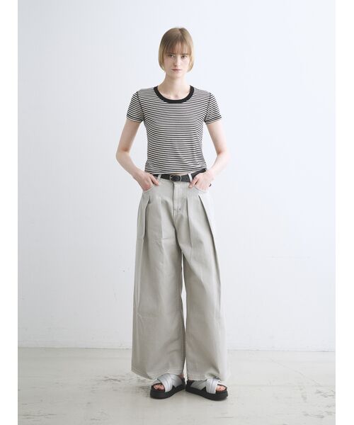 three dots / スリードッツ Tシャツ | 80 stretch cotton jessica | 詳細10