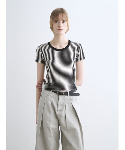 three dots / スリードッツ Tシャツ | 80 stretch cotton jessica | 詳細6