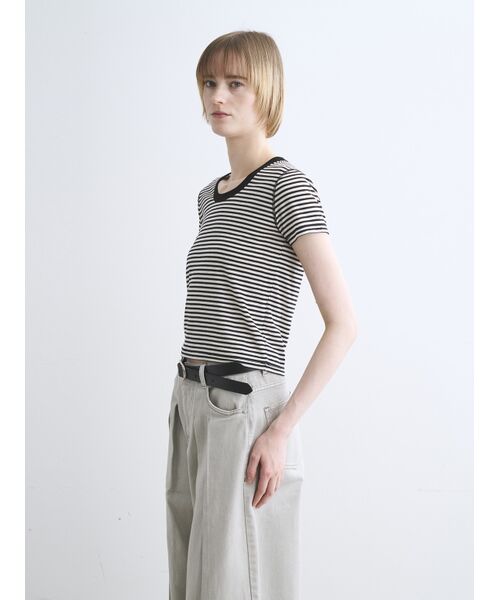 three dots / スリードッツ Tシャツ | 80 stretch cotton jessica | 詳細8