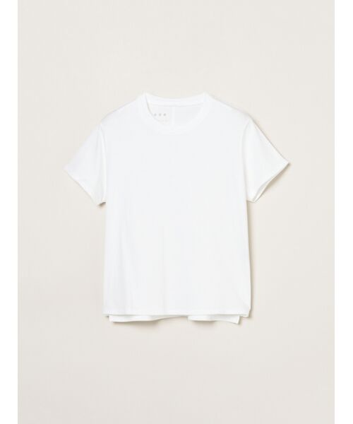 three dots / スリードッツ Tシャツ | Sanded jersey mini tee（white）