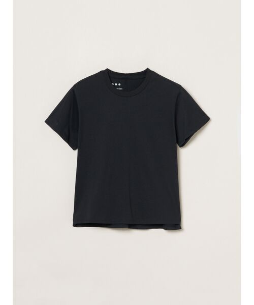 three dots / スリードッツ Tシャツ | Sanded jersey mini tee（black）