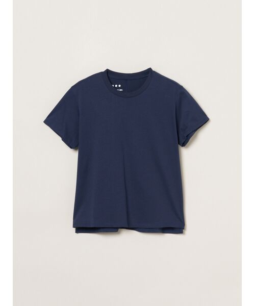 three dots / スリードッツ Tシャツ | Sanded jersey mini tee（navy）