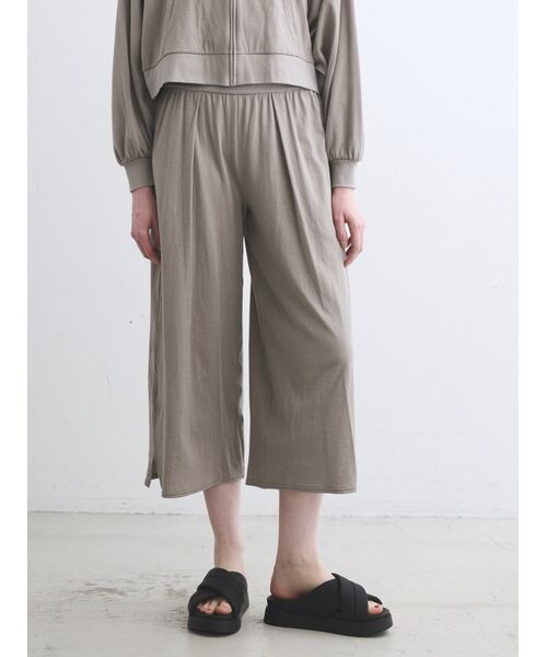 three dots / スリードッツ その他パンツ | Smile double cotton croppedpants | 詳細6