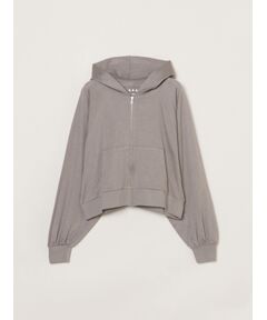 three dots / スリードッツ パーカー | Smile double cotton zip up hoody