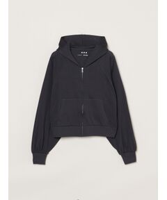 three dots / スリードッツ パーカー | Smile double cotton zip up hoody