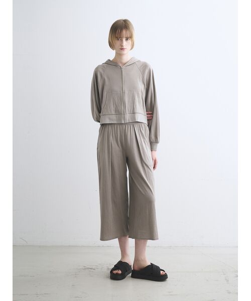 three dots / スリードッツ パーカー | Smile double cotton zip up hoody | 詳細9