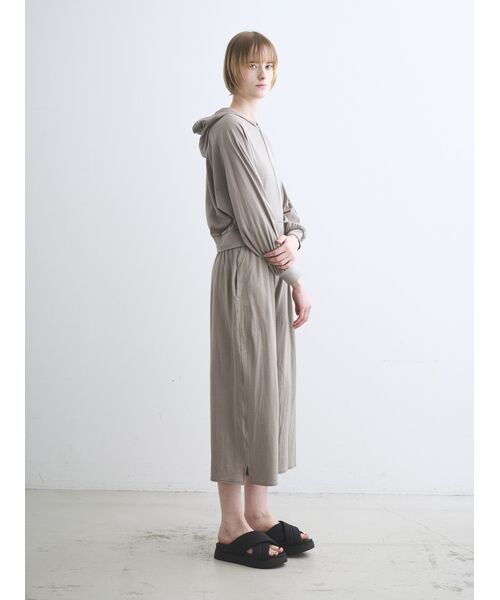 three dots / スリードッツ パーカー | Smile double cotton zip up hoody | 詳細10