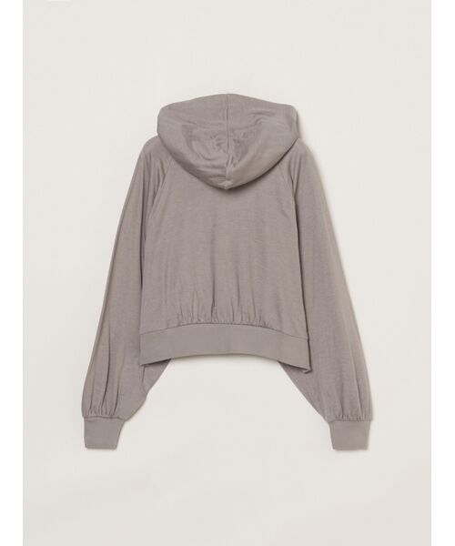 three dots / スリードッツ パーカー | Smile double cotton zip up hoody | 詳細1