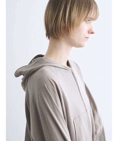 three dots / スリードッツ パーカー | Smile double cotton zip up hoody | 詳細7