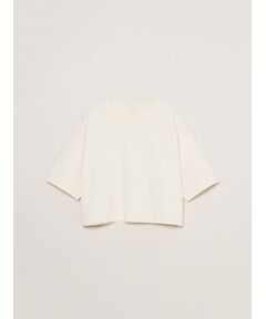 three dots / スリードッツ Tシャツ | Double-knit supima cropped tee