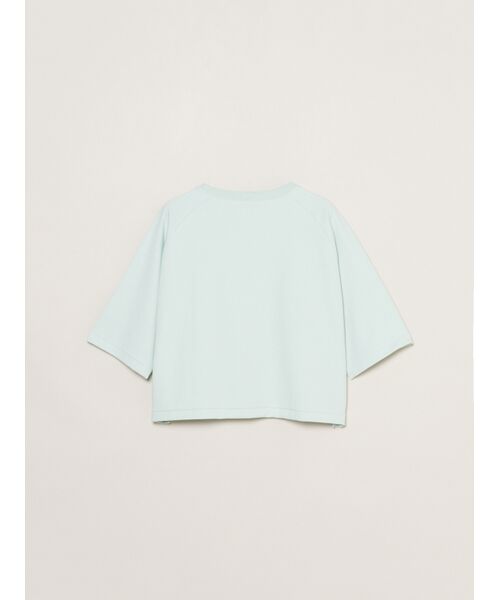 three dots / スリードッツ Tシャツ | Double-knit supima cropped tee | 詳細1