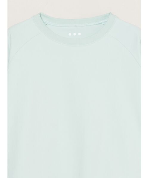 three dots / スリードッツ Tシャツ | Double-knit supima cropped tee | 詳細2