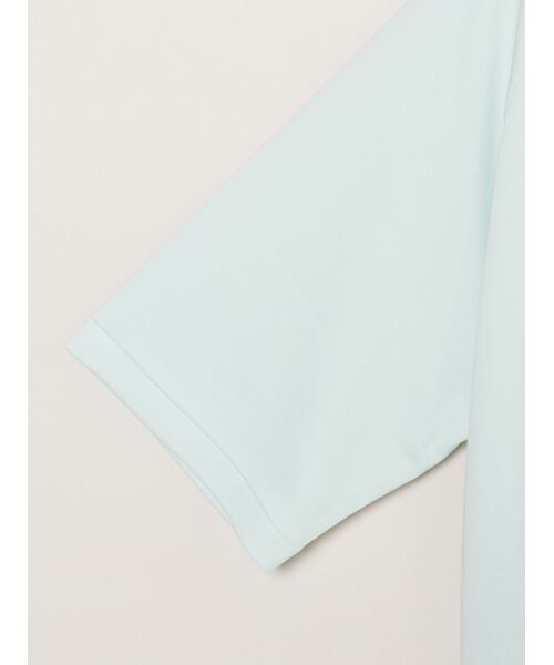 three dots / スリードッツ Tシャツ | Double-knit supima cropped tee | 詳細3