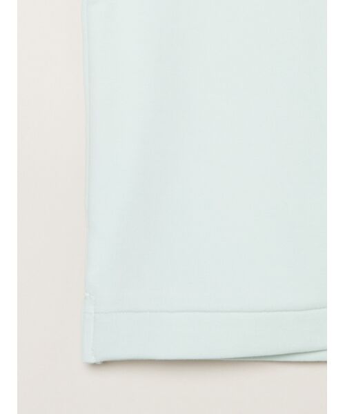 three dots / スリードッツ Tシャツ | Double-knit supima cropped tee | 詳細4