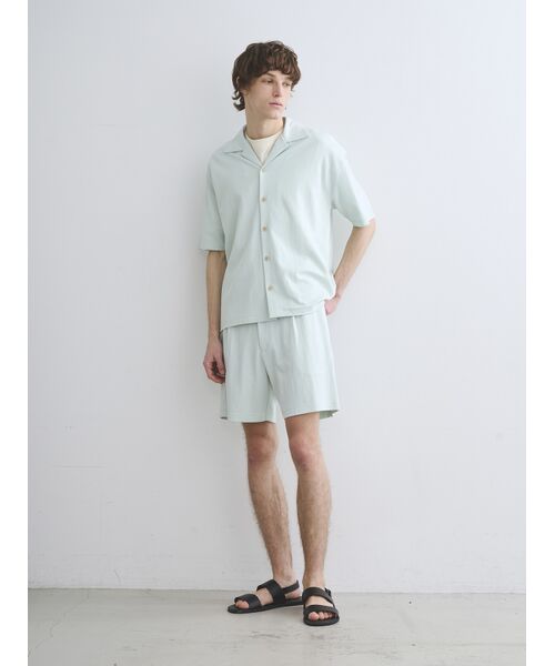 three dots / スリードッツ シャツ・ブラウス | Men's doubleknitsupima s/s shirt | 詳細9