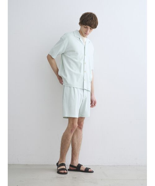 three dots / スリードッツ シャツ・ブラウス | Men's doubleknitsupima s/s shirt | 詳細10