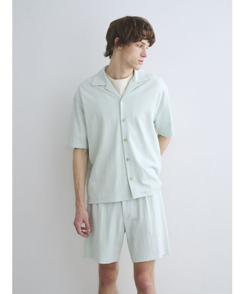 three dots / スリードッツ シャツ・ブラウス | Men's doubleknitsupima s/s shirt | 詳細6